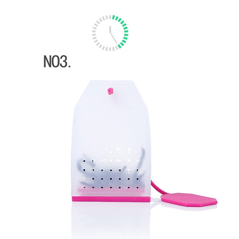 Colorful Food Grade Silicone Empty Teabags String Filter Herb Loose Tea Leaves Bags Teabag For Home Travel Necessities