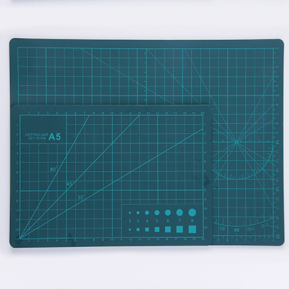 A4 A5 PVC Cutting Mat Pad Patchwork Cut Pad Patchwork Tools Manual DIY Tool Cutting Board Student office supplies: Green / A(A4)