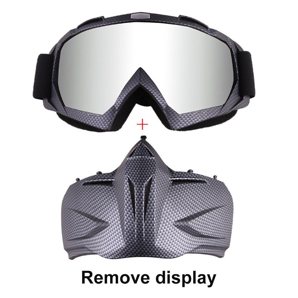 Vinter motorsykkel snøscooter hjelm beskyttelsesbriller maske beskyttelsesbriller motocross vindtette briller motorsykkel rideutstyr