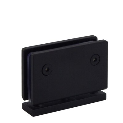 Puertas de cristal para baños, de acero inoxidable, montaje en pared de 304, ducha en Color de bisagra, eje de puerta de cristal de 360 grados, eje con bisagra giratorio: BLACK