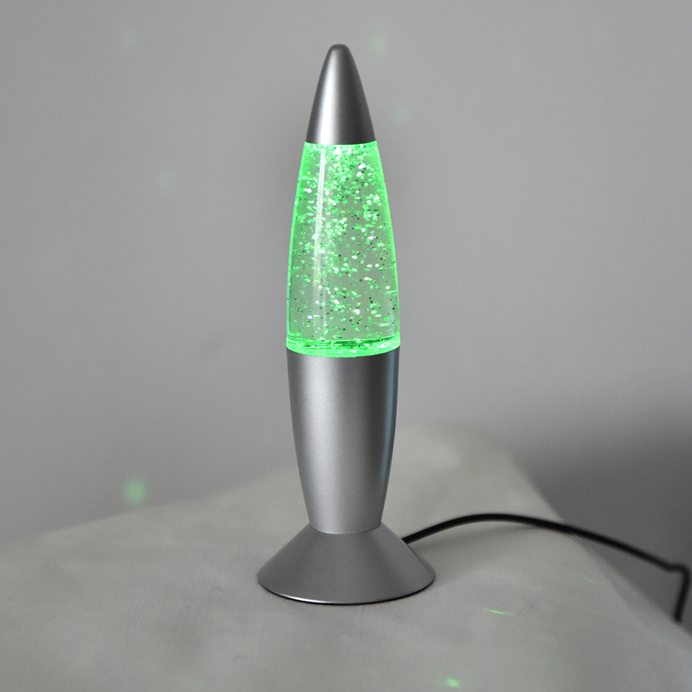 1 stks 3 Kleur Lava Lamp Met Koord Rocket USB RGB Lava Lamp Veranderende LED Glitter Nachtlampje Decoratie