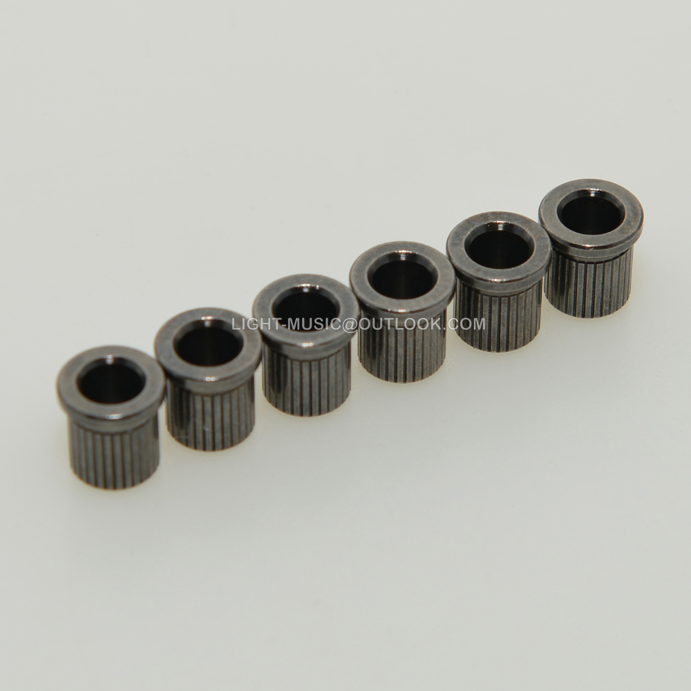 Brass Steel Guitar String Through Body String Ferrules for Tele Telecaster /Hardtail Strat Set of 6 for Tele Guitar: WHITE