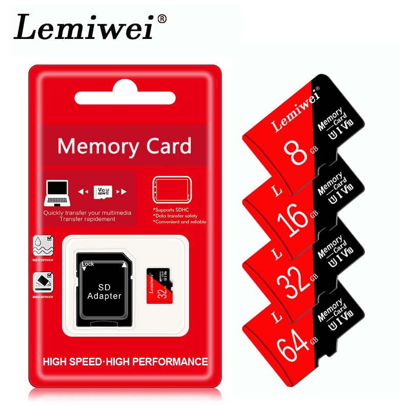 100%  originale micro sd-kort minnekort klasse 10 tf- kort 8gb 16gb 32gb 64gb microsd 128gb flash-stasjon micro sd minnekort