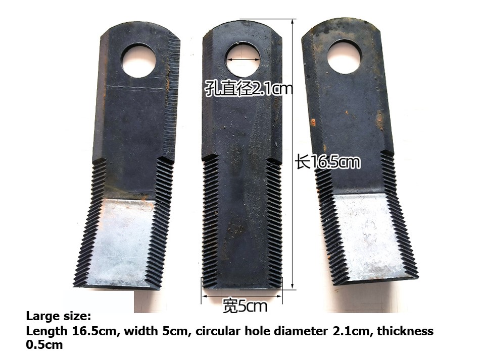 Blade for Agricultural Weeding Machine, Lawn Mower, Sawtooth blade, Knife, orchard: Red, Silver Tone