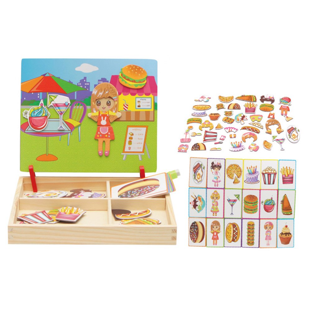 100 + Pcs Holz Spielzeug Magnetischen Puzzle fir Kinder 3D Puzzle Figur/Tiere/Fahrzeug//Verkehr/Passenden zeichnung Bord Lernen Holz Spielzeug: WJ3594B