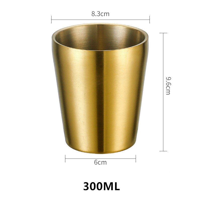 Taza irrompible e irrompible para beber cerveza, café, té, aislamiento Anti escaldado, taza de agua de acero inoxidable, tazas para niños: Verde claro