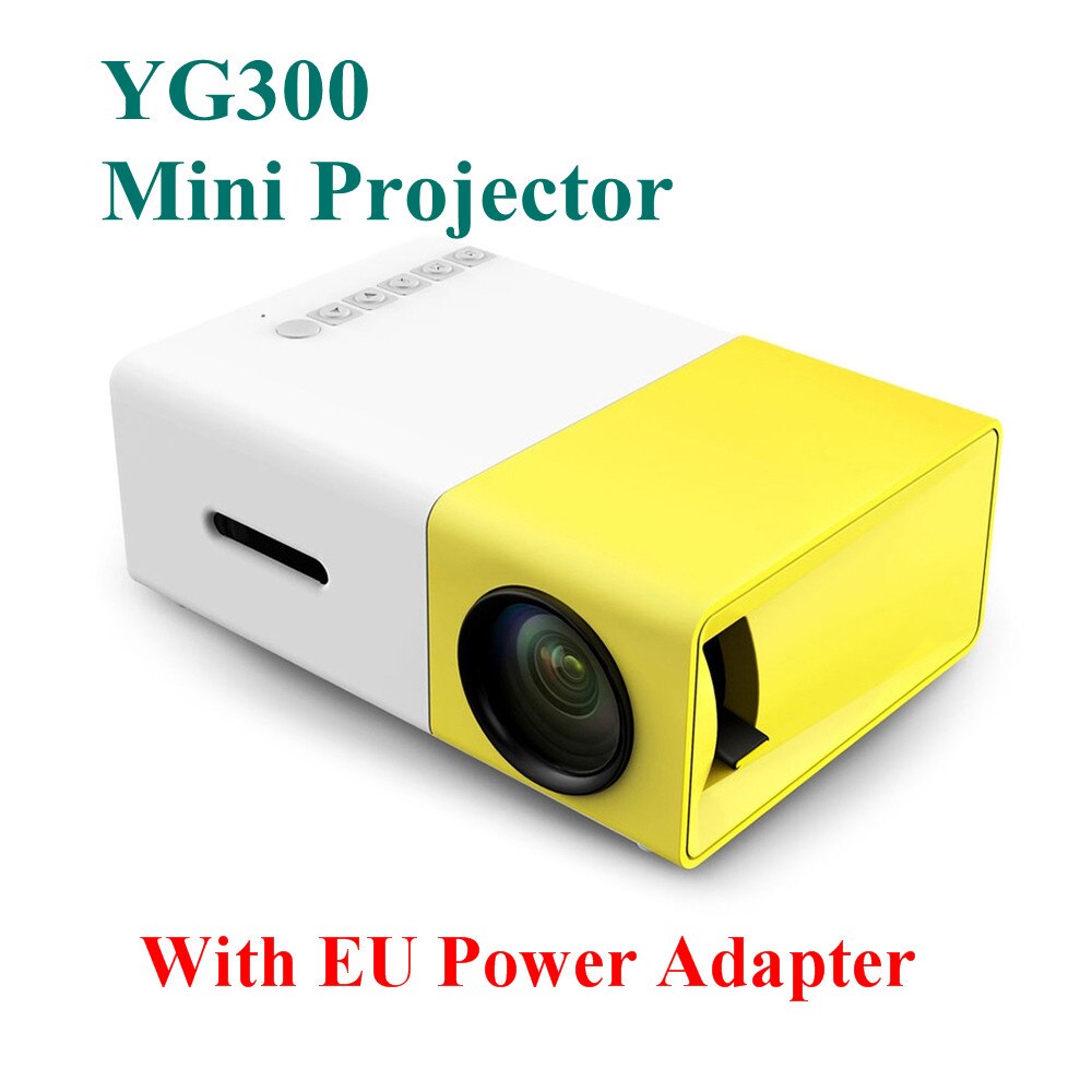 J9 YG300 Mini Led Projector Ondersteuning 1080P Hdmi Usb Mini Home Projector Av Usb Tf Card Draagbare Pocket Beamer a2000 Proyecter