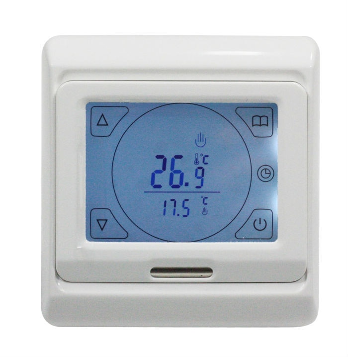 TF Series E91.716 220V/230V Touch Screen Programming Thermostat with LCD 16A Power consumption 2W Setting range 5-90 degree C