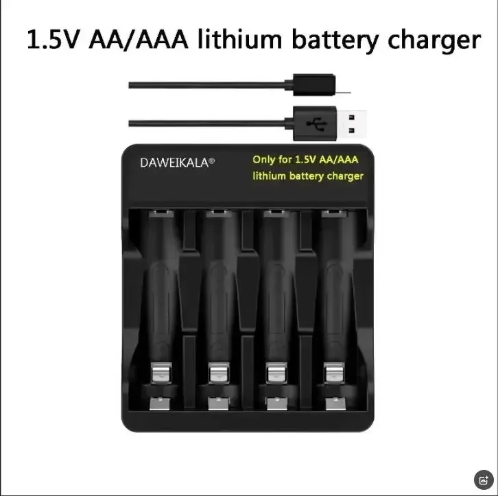 AA AAA rechargeable battery 1.5V lithium-ion battery remote For Mouse Flashlight Fan Game Machine electric toy battery: Red