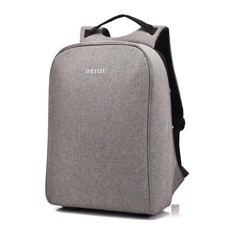 Zenbefe Anti-Diefstal Rugzakken Twee Poorten Usb Opladen Rugzakken Canvas Schooltas Voor Student Boekentas Reizen Rugzakken Laptoptas: Grey