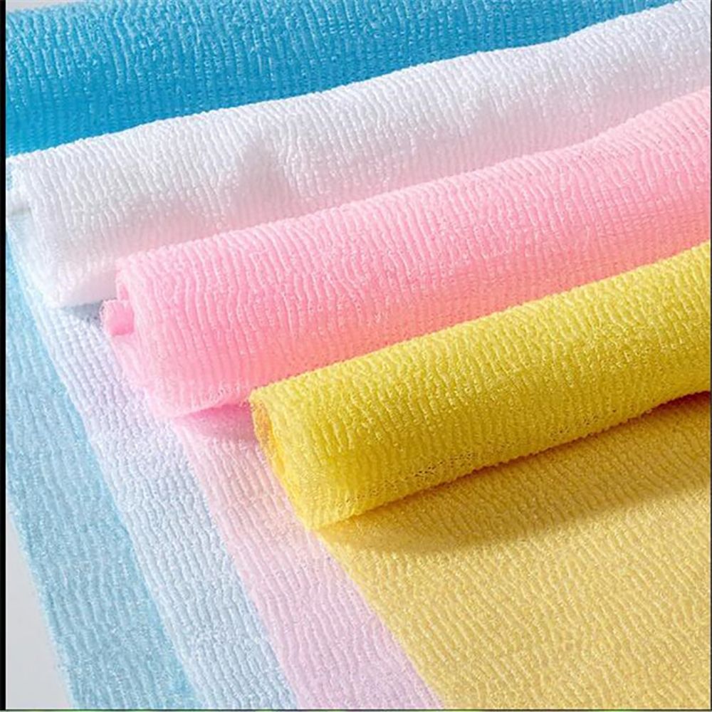 2pcs Nylon Mesh Bath Towel Sponge Body Skin Cleaning Washing Scrubber Exfoliation Cloth Face Body Cleaner Bathroom Accessories