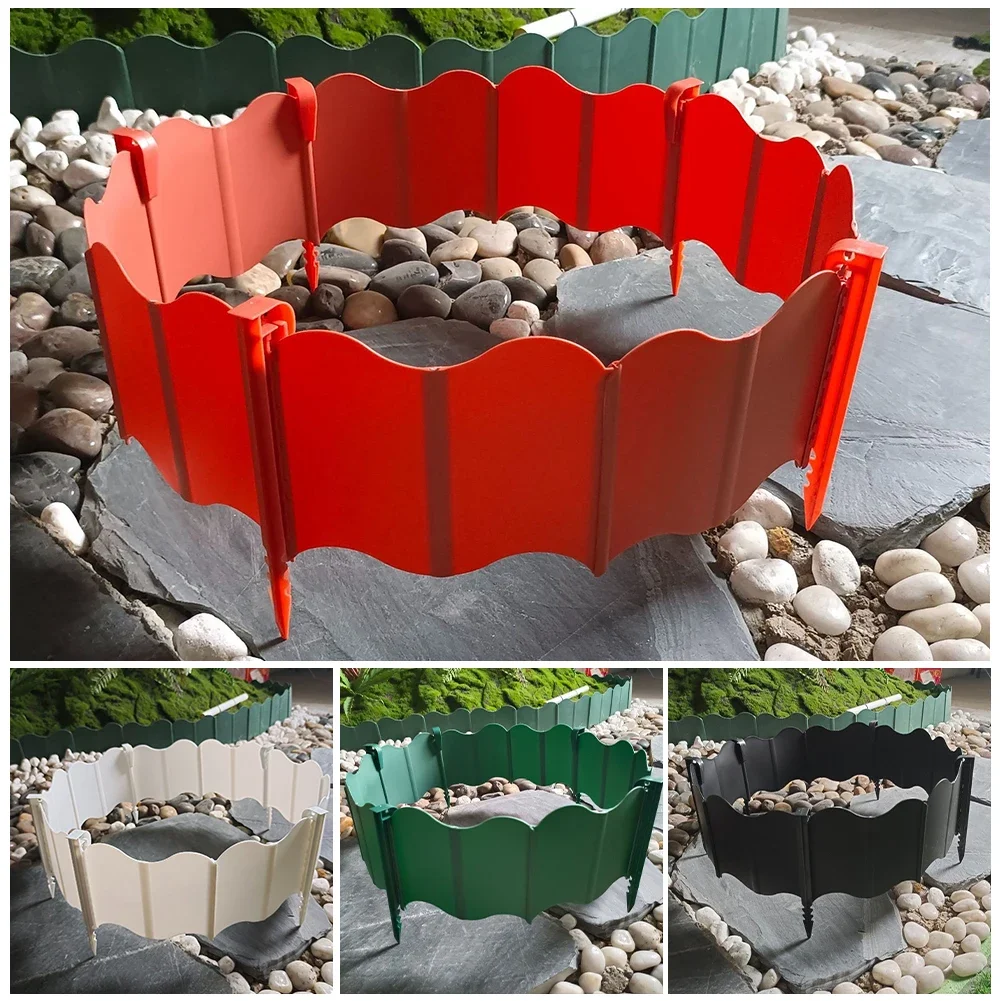 Chemin de clôture de bordure de pelouse d'herbe de jardin pour separer les lits de pelouse et de fleurs fournitures de jardin bordure de paysage pour jardin de cour