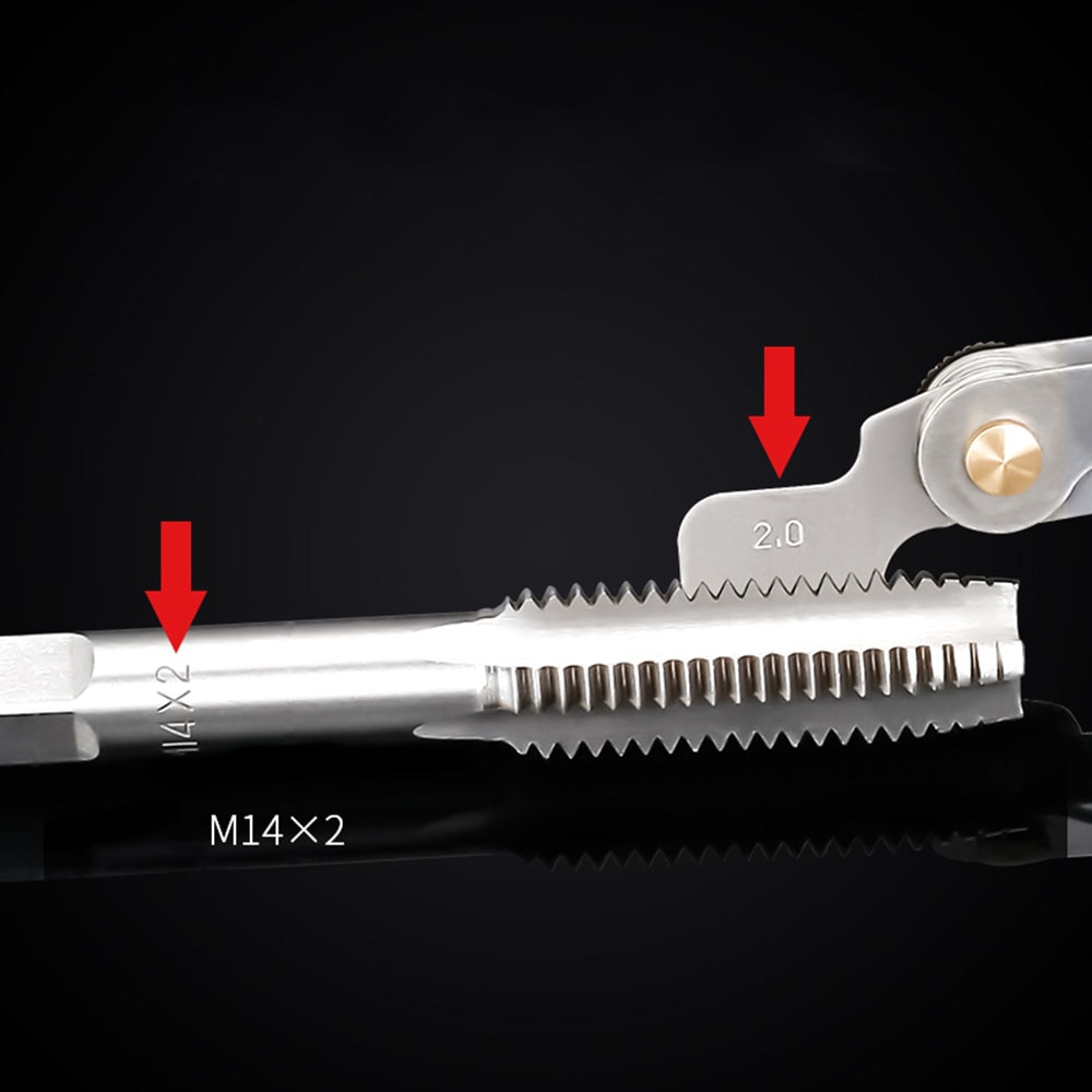 Calibrador de rosca de 55/60 grados de pulgada métrica, medidor de paso de tornillo de engranaje, medidor de paso de acero al carbono, herramientas de combinación de torno central
