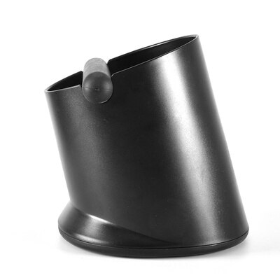 Coffee Espresso Knock Box ABS Stainless Steel Anti slip Coffee Grind Dump Bin Waste Bin with Detachable Knock Bar Barista: C