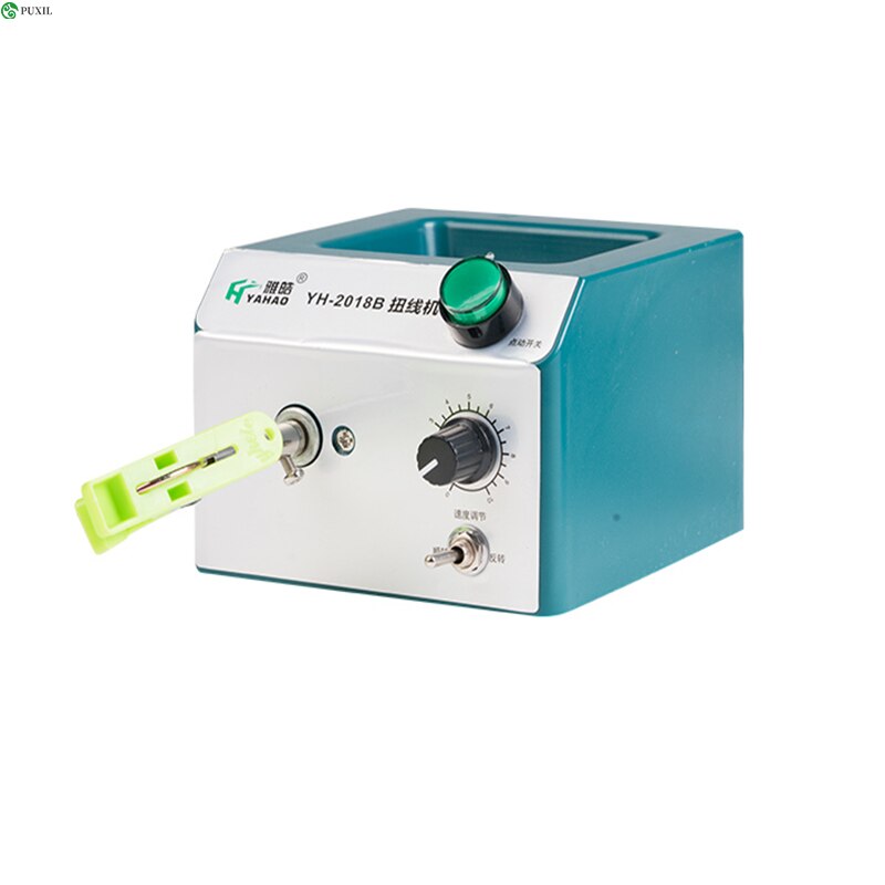 Adjustable speed electric twisting machine positive and negative shielded wire twisted pair braided wire winding machine