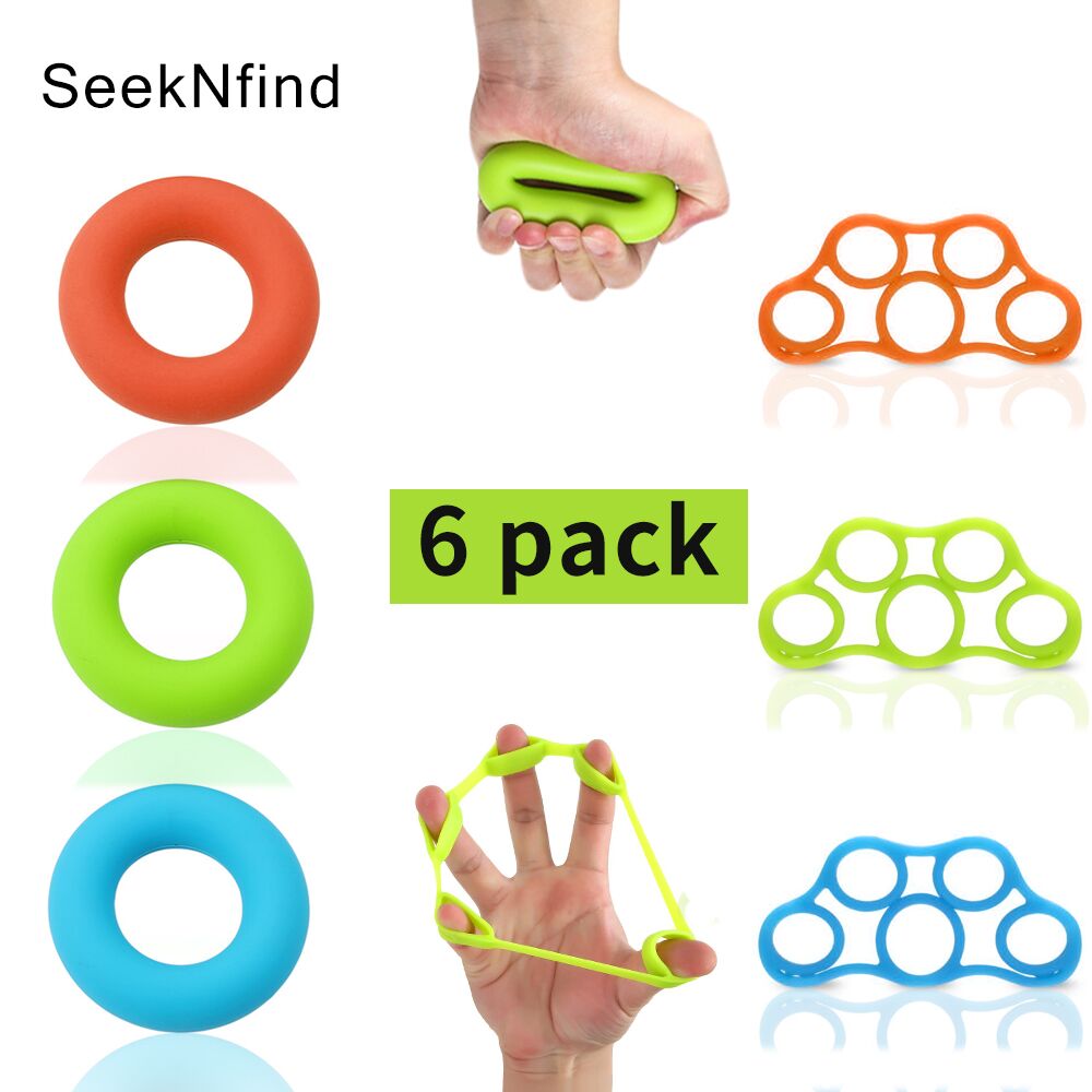 3 niveauer finger modstand bånd gummi elastik bånd håndgreb ring expander træning stretch træning fitness udstyr