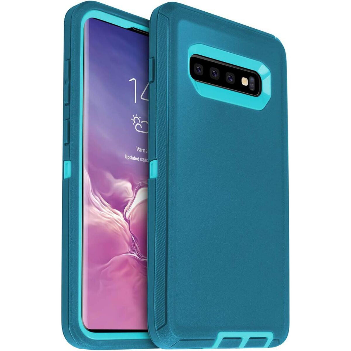 Custodia protettiva antiurto rinforzata per galaxy  s10 s10e s10+  plus: Per la galassia  s10+ / Blu