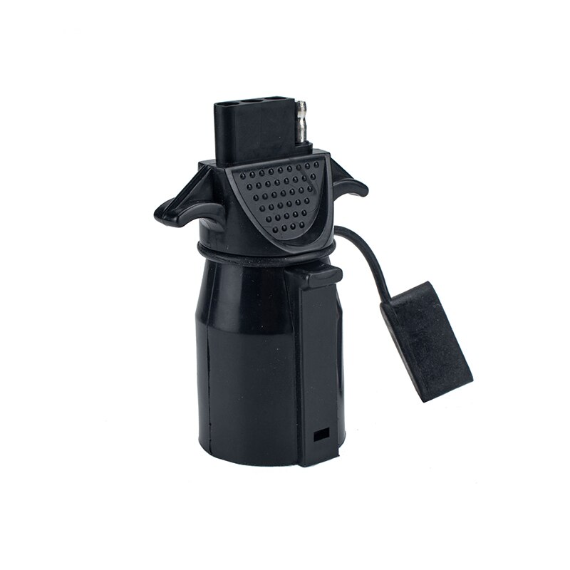 7 Way to 4 Way Trailer Plug Adapter 7 Pin Round to 4 Pin Flat Blade Adapter Plug For RV Trailer Camper