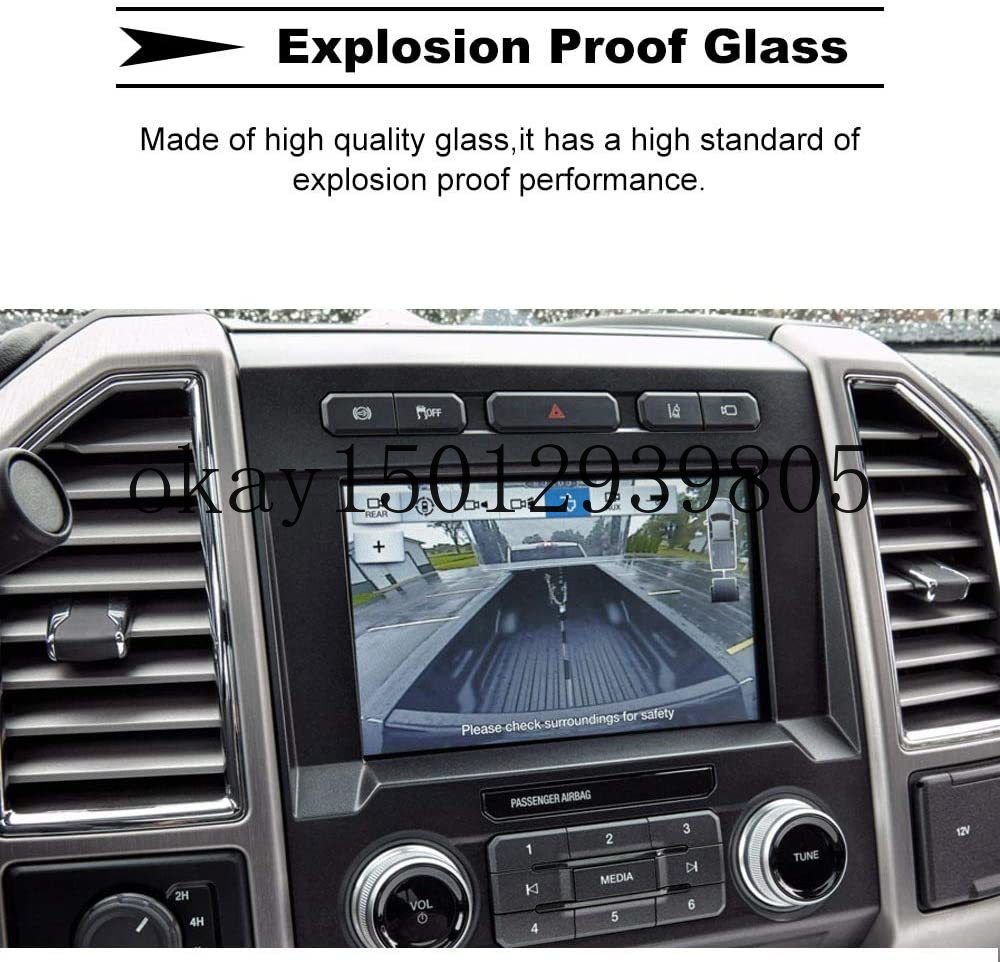 Navigation Screen Protector für Ford F-150 F250 F350 F450 Super Duty Sync2 Sync3 Bildschirm 8 zoll