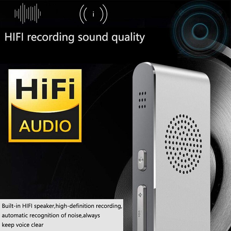 2 Set Accessories: 1 Set Smart Translator Device & 1 Set Mini Mp3 Player With Built in Speaker Black