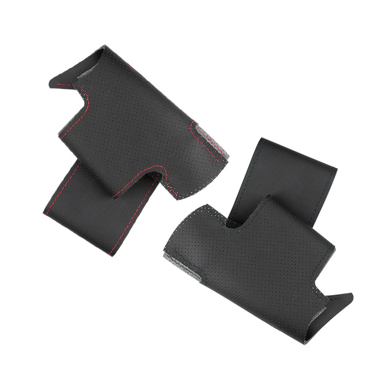 Para Renault Logan 1 Sandero símbolo Clio Twingo Lada Largus Nissan Almera 3 G15 trenza de mano protector para volante de coche embellecedor de cuero