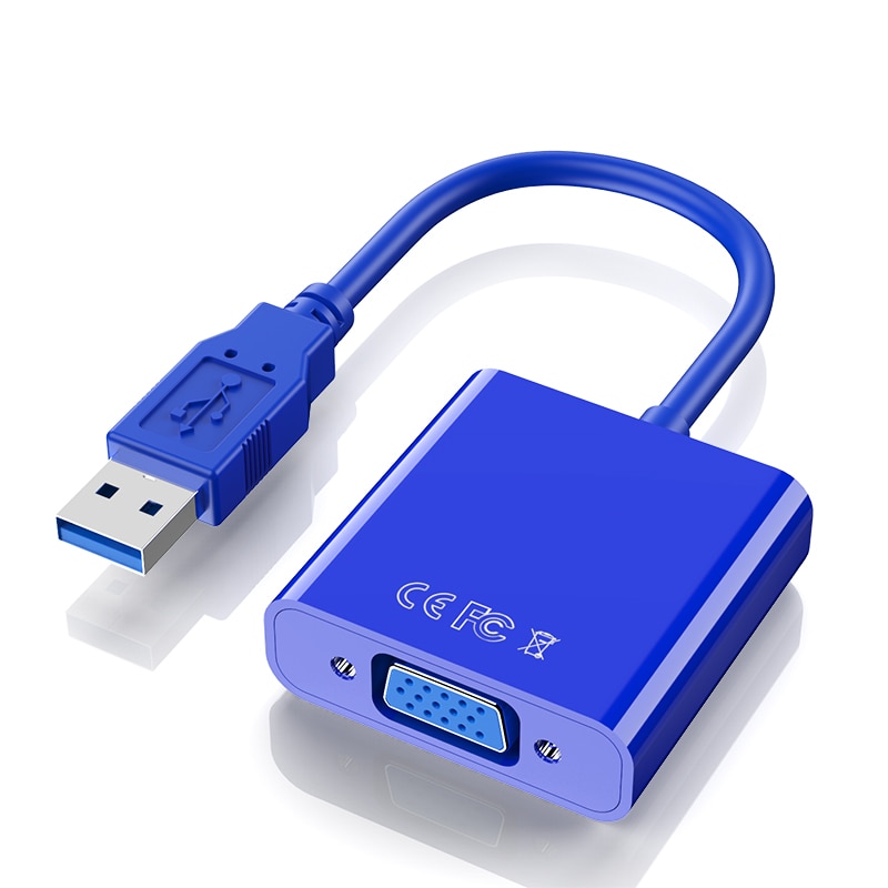 Usb 3.0 to vga adapter externt grafikkort multi display converter för win 7/8/10 stationär bärbar dator monitor projektor