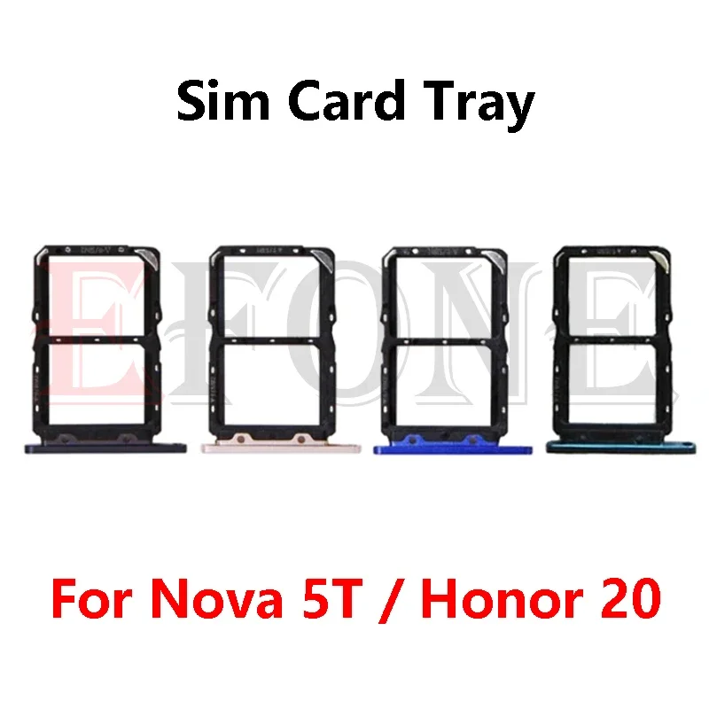 SIM-Kartenfach für Huawei Nova 5t Honor 20, SIM-Kartenfach, Slot-Halter, Ersatzteil