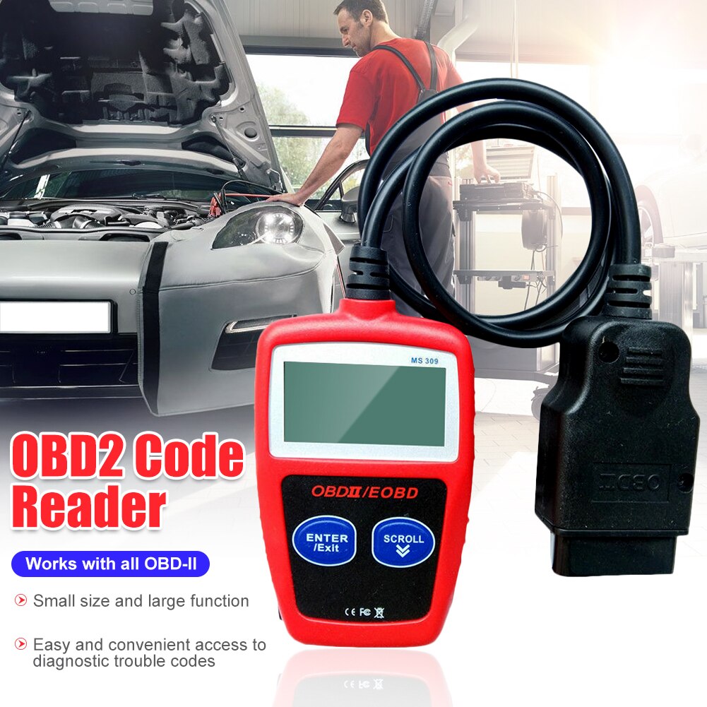 OBD2 Code Reader MS309 Scanner Obdii Eobd Can Auto Motor Auto Diagnostische Tool Voertuig Check Engine Licht Analyzer Voor Voertuigen