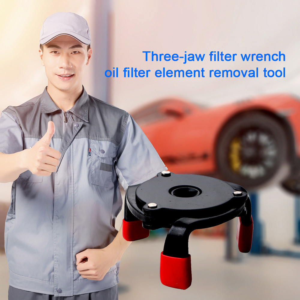 One-way Three Jaw Non - Slip Filter Wrench Change Machine Oil Filter Wrench Universal Spanner Removal Tool