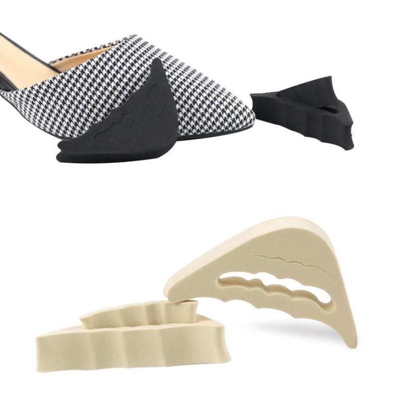 Almohadillas puntiagudas para mujer, zapatos de tacón alto, medio puntera delantera, Protector de código, almohadilla amortiguadora para el dolor, relleno frontal N7S3, 1 par