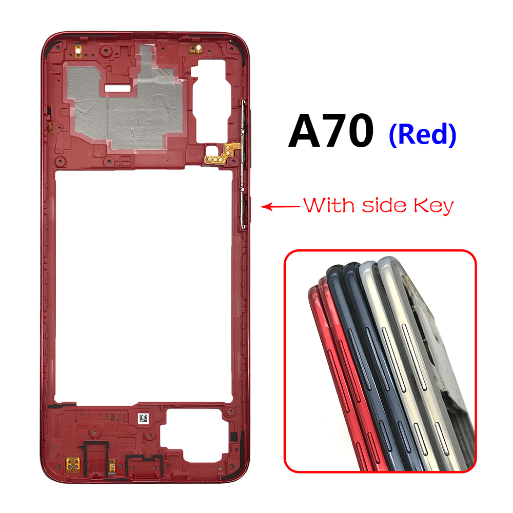 Per Samsung Galaxy A20S A30S custodia cornice centrale + tasti laterali pulsanti di accensione e Volume sostituzione per Samsung A50S A20 A70