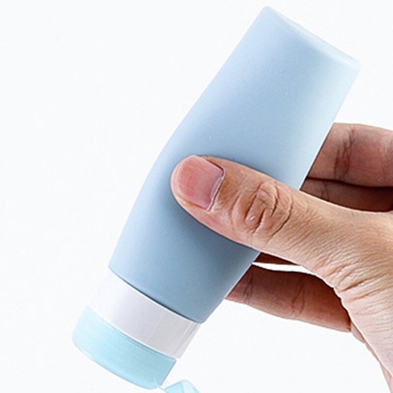 Silikonowe przenośne kobiety mężczyźni pakowanie na podróż butelka na balsam szampon wanna pojemnik na kosmetyki torba