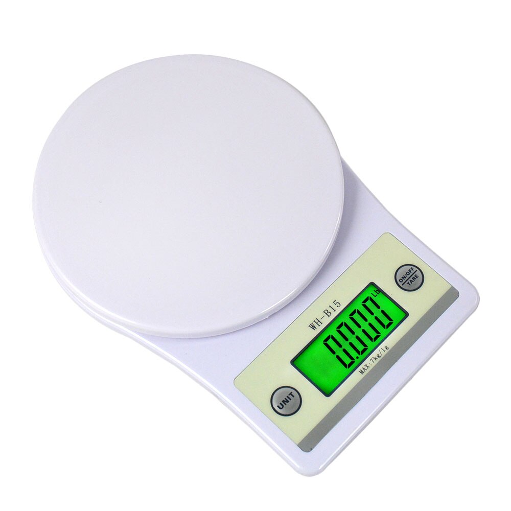 Keukenweegschaal Hoge Precisie Digitale Voedsel Schalen Met Lcd Backlit Tarra Functie Draagbare Elektronische Weegschalen 7Kg/1G