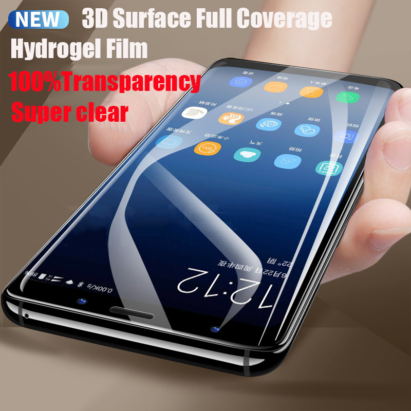 3D de la cubierta completa de la película de hidrogel para Samsung Galaxy S10 S8 S9 A8 más S7 borde Nota 10 9 8 S10 Plus 5G Protector de pantalla película