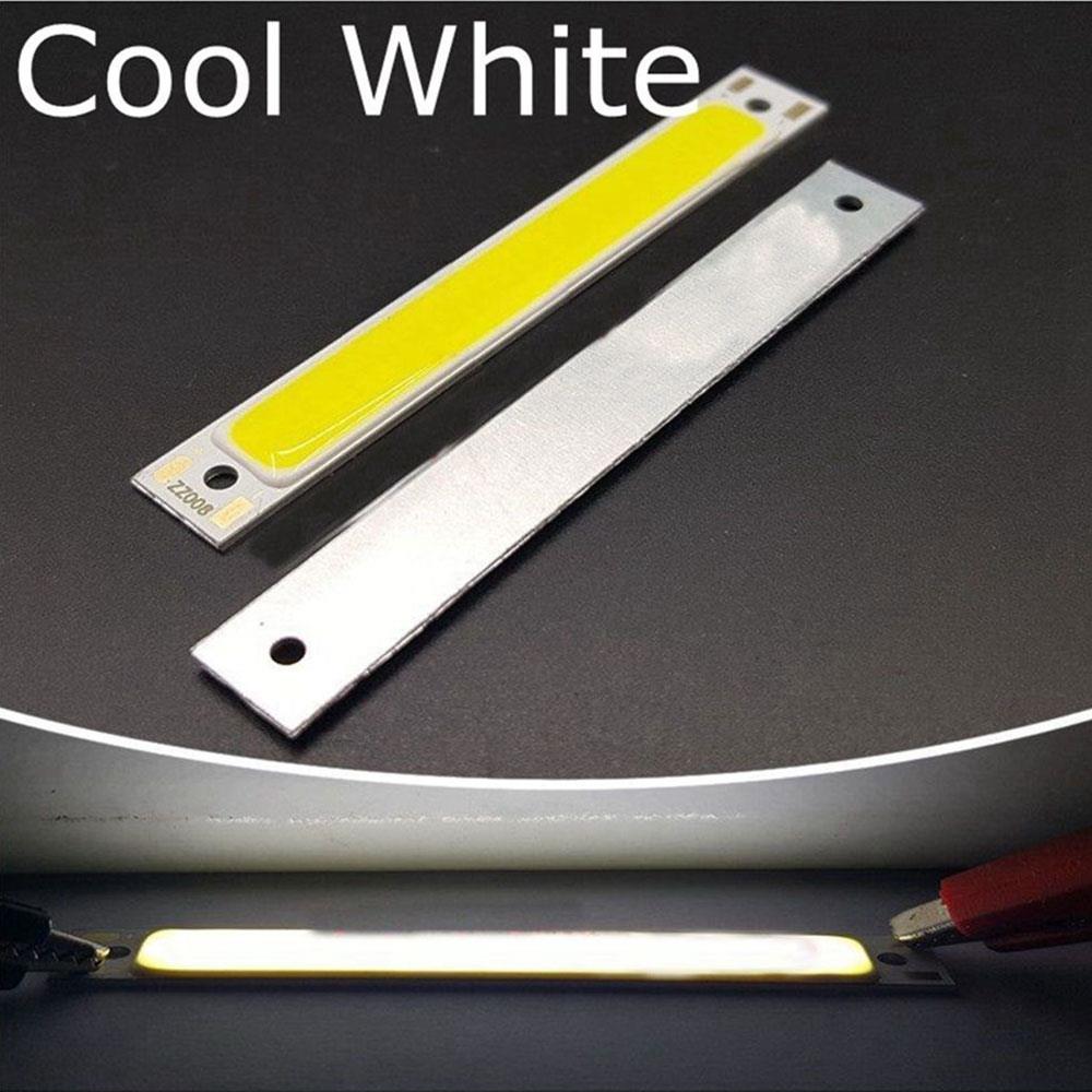 Ledet panel strip cob chip lys led chip høj lysstyrke miljøvenlig 3w/1w 60 x 8mm 3v diy spotlight kilde gulvlamper: Hvid / 3w