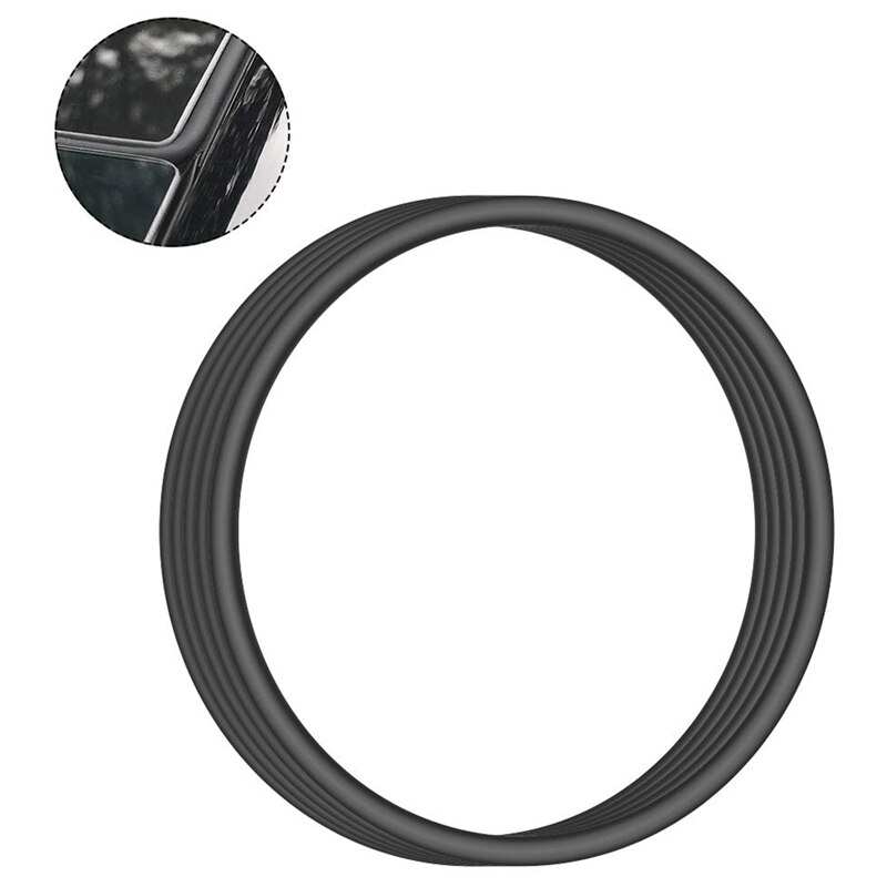 Novo-para tesla model 3 windshield & telhado selo de vento redução de ruído de redução de amortecimento de borracha do telhado solar selo de silicone silencioso k