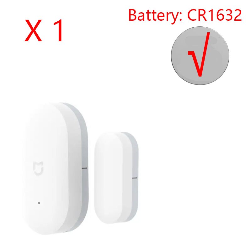 Medfølgende opprinnelig xiaomi mijia intelligent mini dørvindussensor lommestørrelse smarthus automatiske lys til mihome app