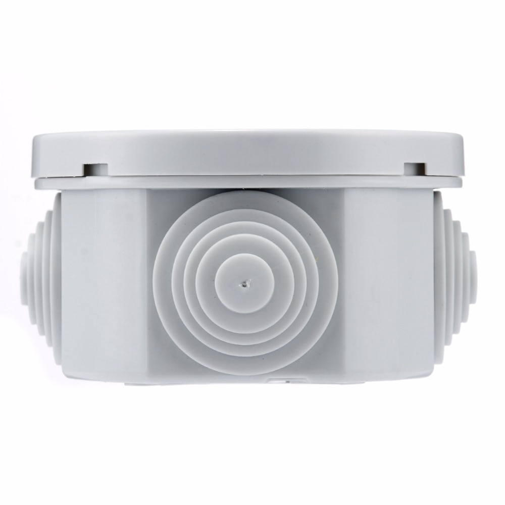 1pc Round Waterproof Weatherproof Junction Box Connection Indoor Outdoor Plastic Electric Enclosure Case For Electricity Railway