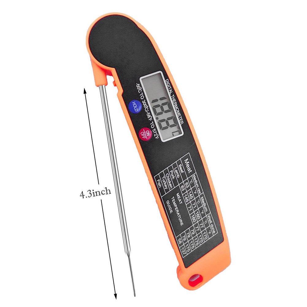 Termómetro Digital de cocina para carne, agua, leche, sonda para cocinar, barbacoa, horno electrónico, bolígrafo de medición,: Rosa