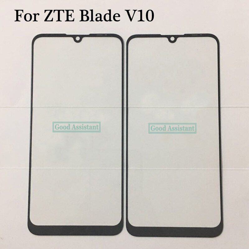 Original Black 6.3 inch For ZTE Blade V10 Front Outer Glass Lens Repair Touch Screen Outer Glass ( No cable )