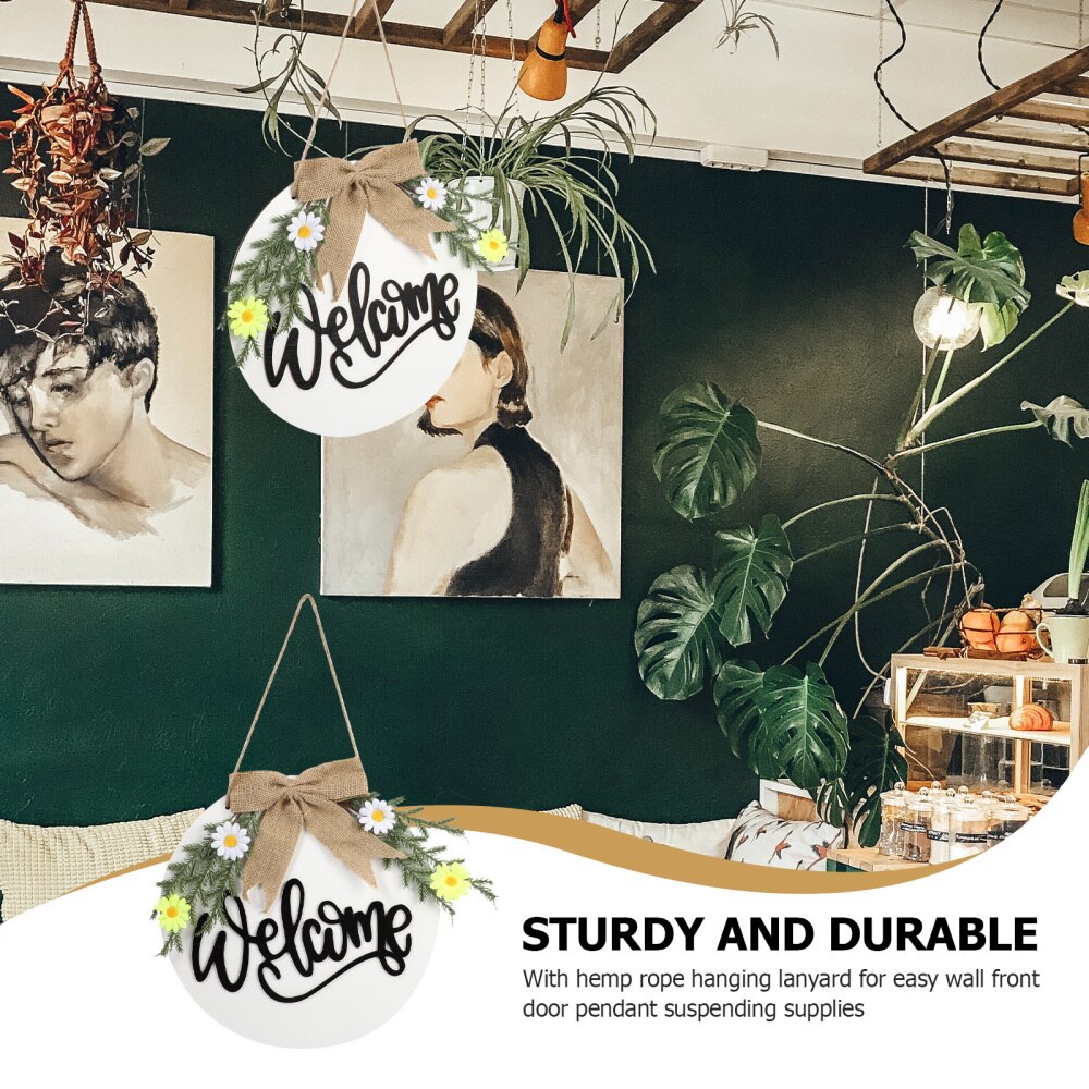 Cafe Welcome Board Shop Board Pastoral Signboard Garden Wooden Door Sign