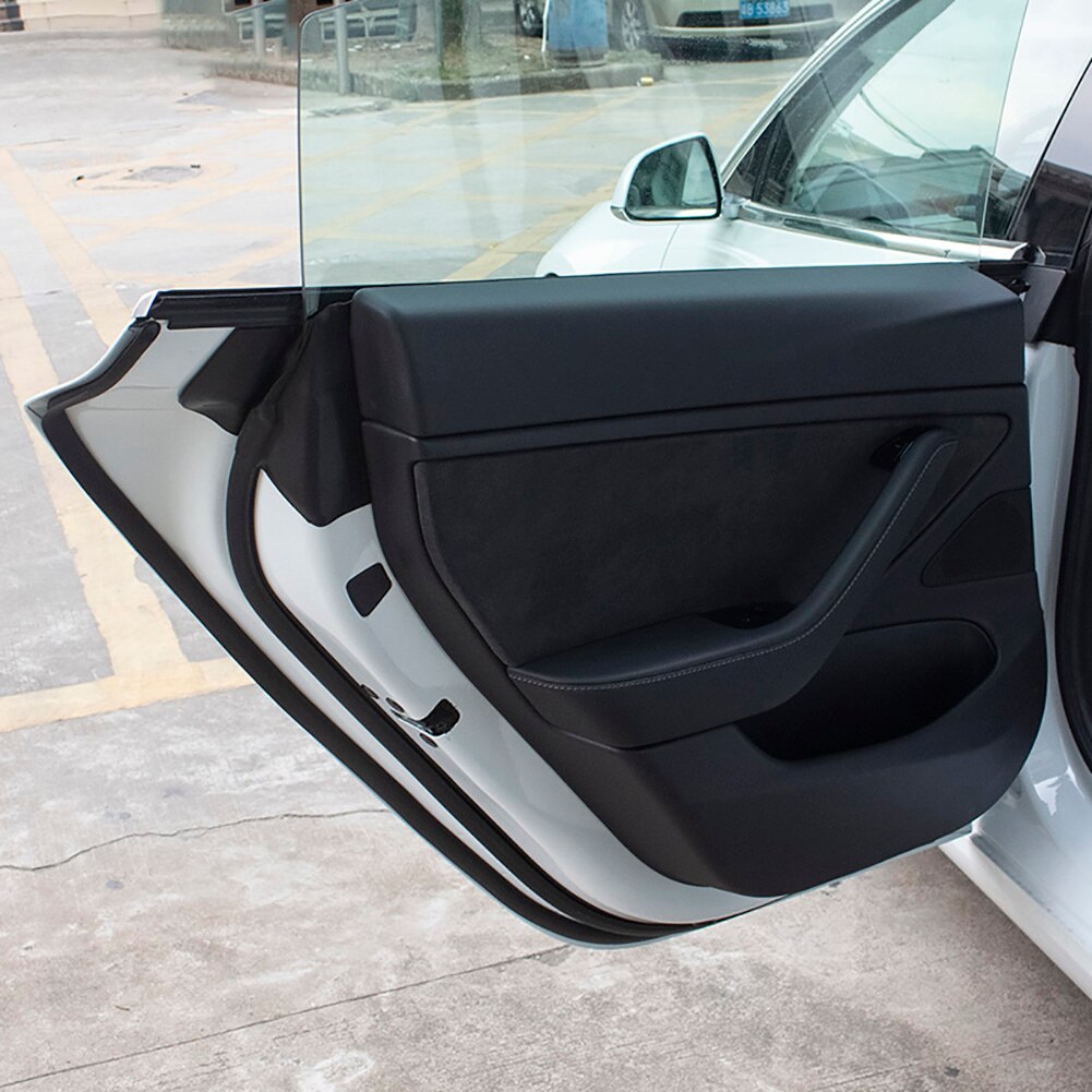 Tür Dichtung Bausatz Schalldichte Streifen nasser Strippen Wind Lärm Reduktion nasser Entwurf Streifen für Tesla Modell 3 Vorne Hinten