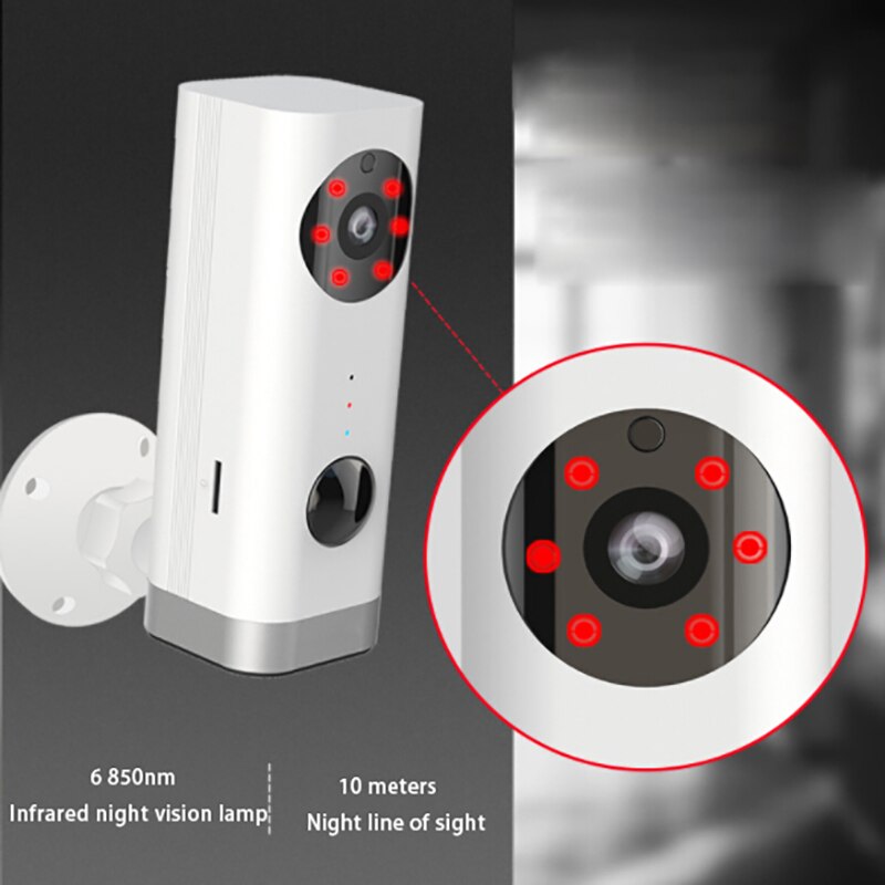 Draadloze Bewakingscamera, Afneembare Batterij Opladen Indoor Huishoudelijke Plug-In-Gratis Voice 720P Camera