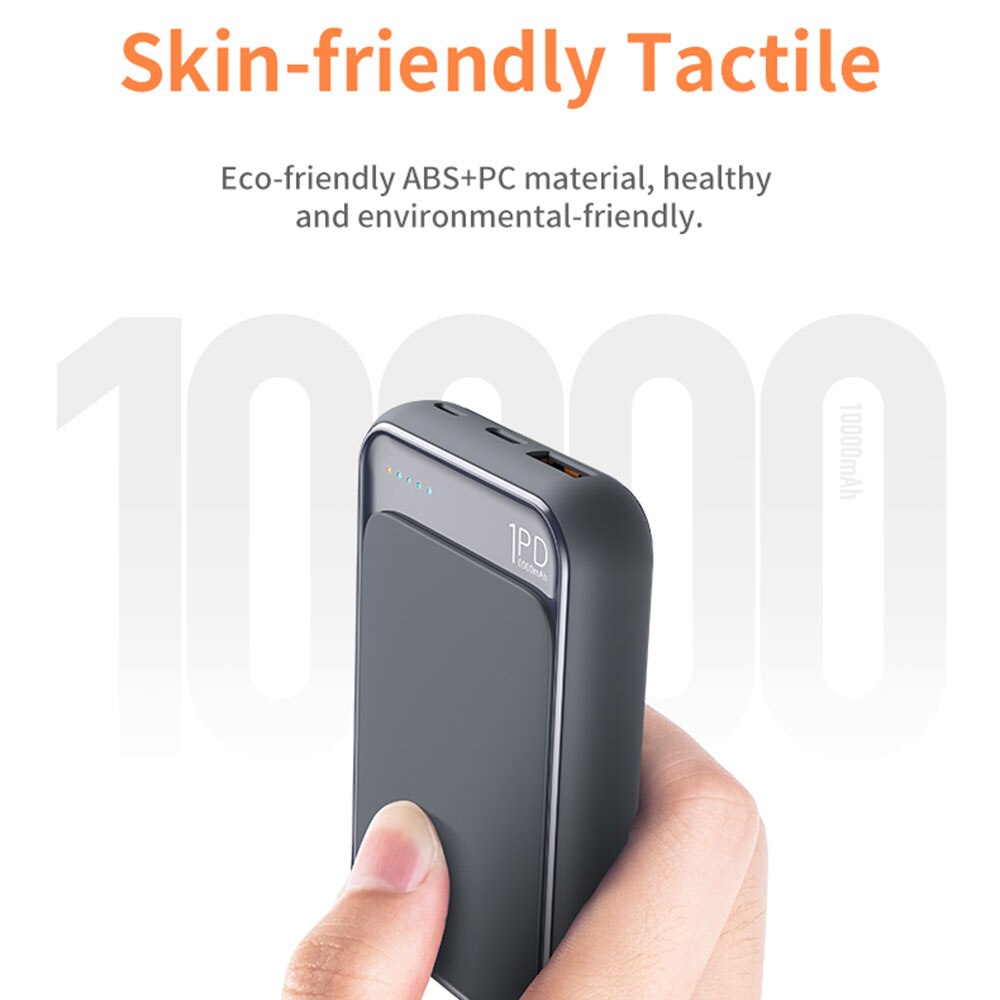 P65 Tipo C Accumulatori e caricabatterie di riserva 10000mah Mini Batteria Esterna LED Displa USB Veloce Veloce di Ricarica Powerbank