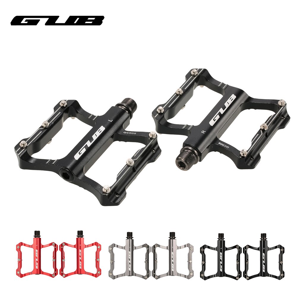 GUB-pédale de vélo pliable de VTT, ultraléger, en alliage d'aluminium, filetage de 9/16 pouces