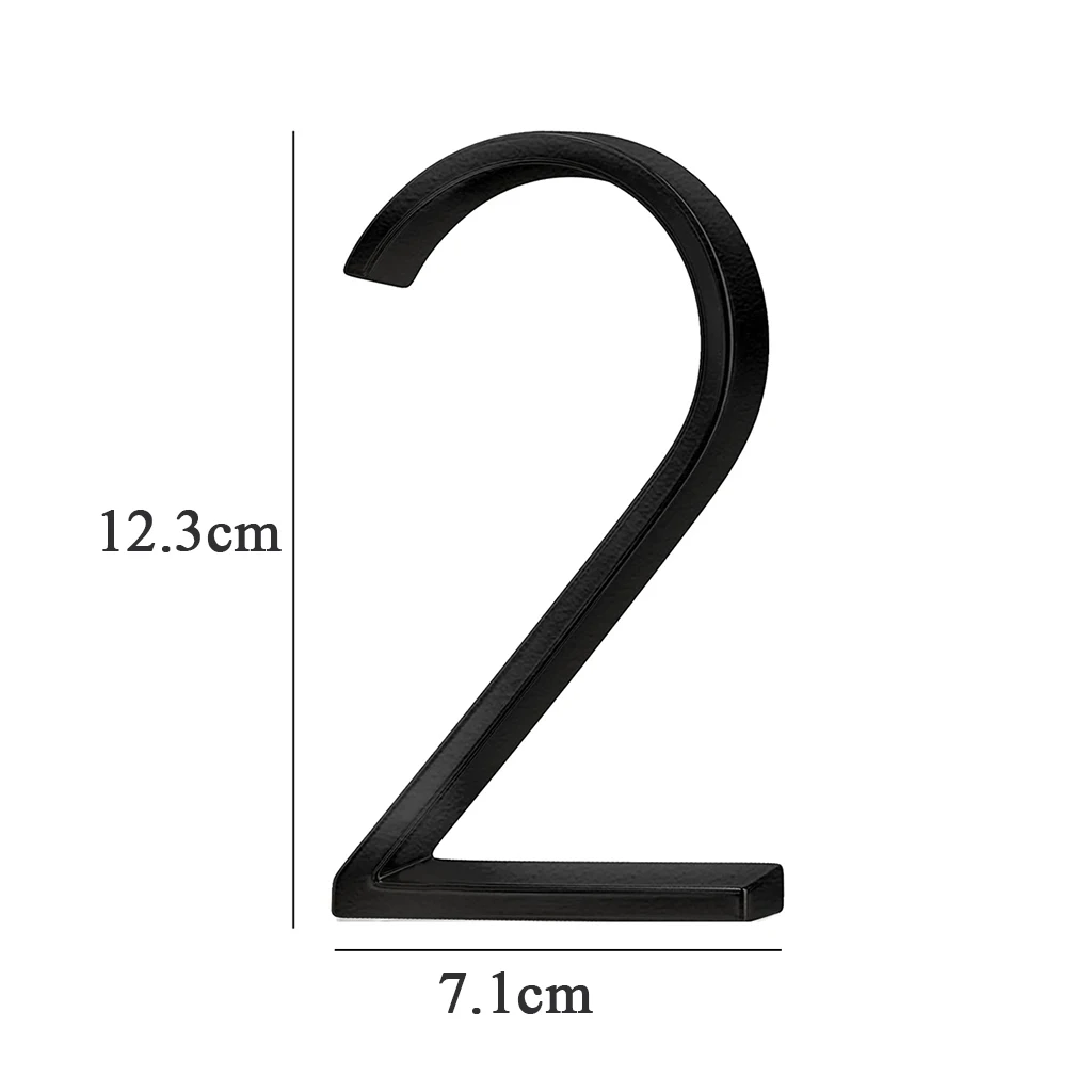 5Inch Large Metal House Number Outdoor Door Number Plate Letter Sign, Address Mailbox Number for Apartment Room Home Decoration: SKY BLUE