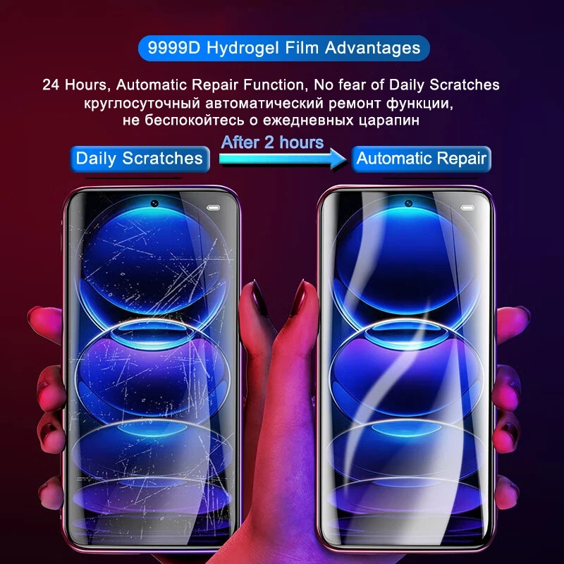 3PCS Hydrogel Film For Moto Motorola Edge 50 40 Pro Neo G Stylus 5G G64 G24 Power G Play Full Cover Screen Protector