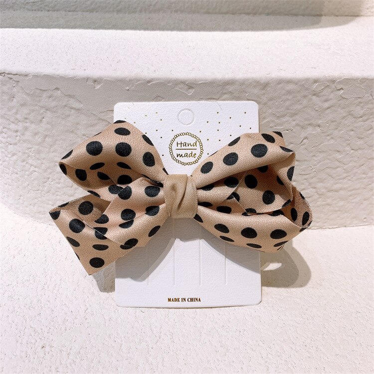 Pinzas para el pelo para bebé, pasador de lazos encantadores para niña, horquilla de punto Vintage Ins, accesorios para el cabello para niños, accesorios para el cabello para: Dot