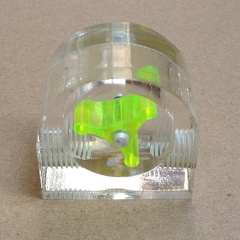 2 Way G1/4 Thread Durable Home 3 Impeller Acrylic Indicator for Pc Water Cooling Polished Surface Flow Meter Measuring