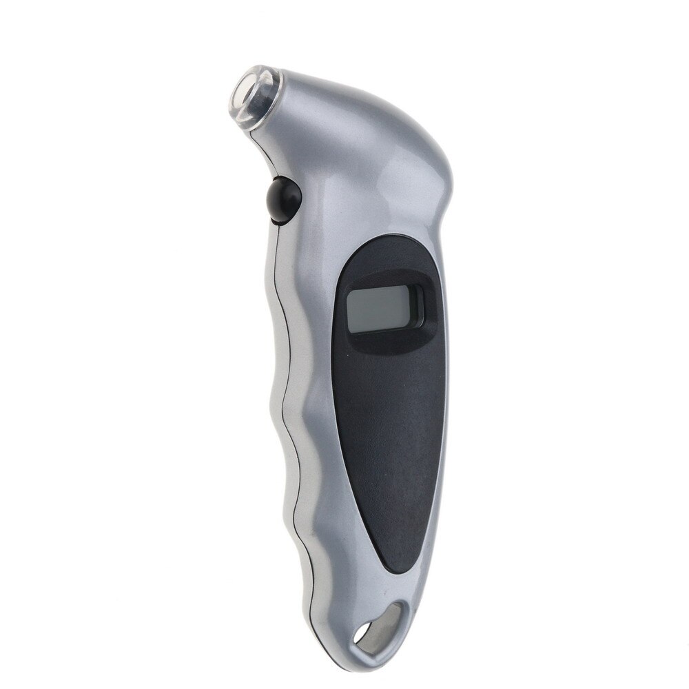 Digital Car Tire Tyre Air Pressure Gauge Meter LCD Display Manometer Barometers Tester for Car Truck Motorcycle Bike: silver
